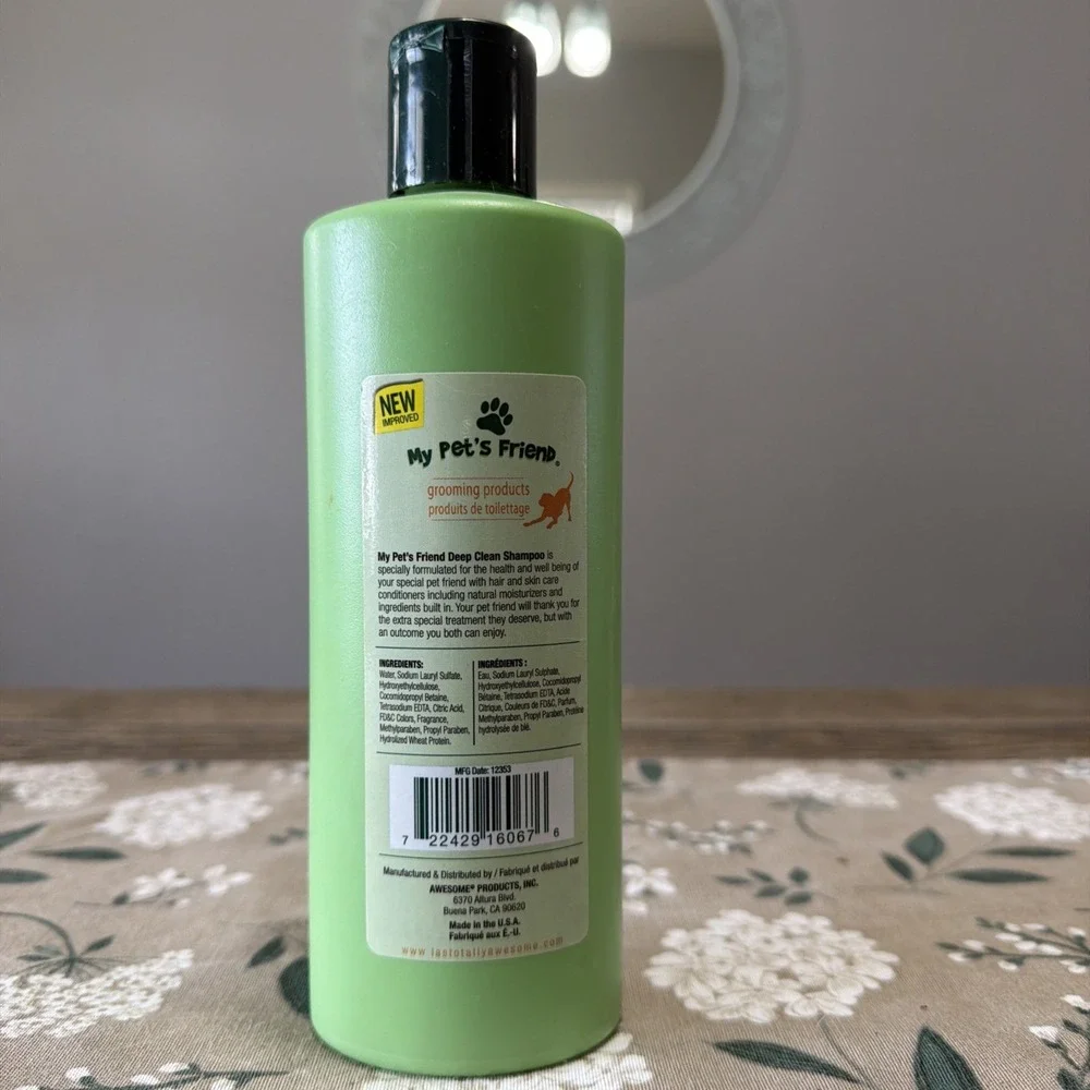 My Pet's Friend Deodorizes Cleans Deep Down Dirt and Restores Shine Shampoo 16oz